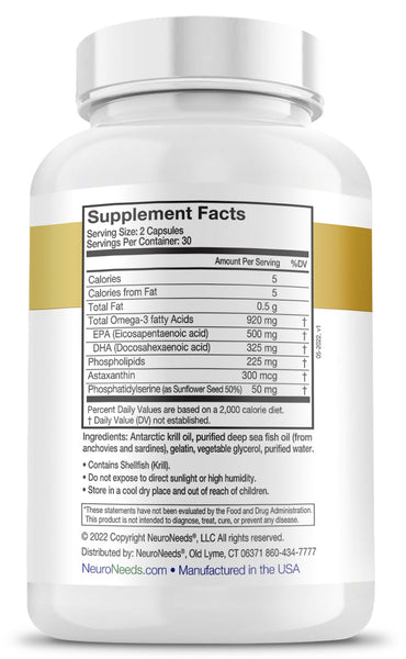 Omega Needs Krill & Fish Oil Blend 60 softgels