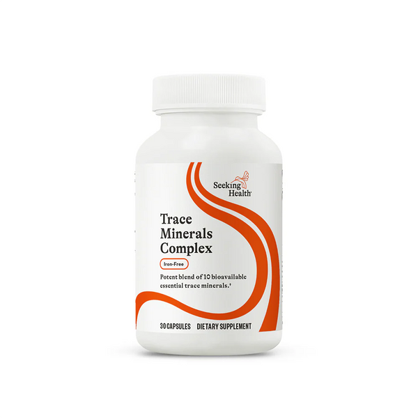 Trace Minerals Complex.  Seeking Health. 30 capsules (Has Iodine)