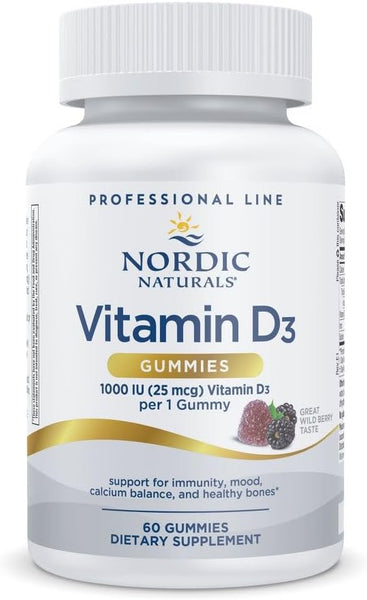 Vitamin D3 Gummies - 60 Gummies 1000IU
