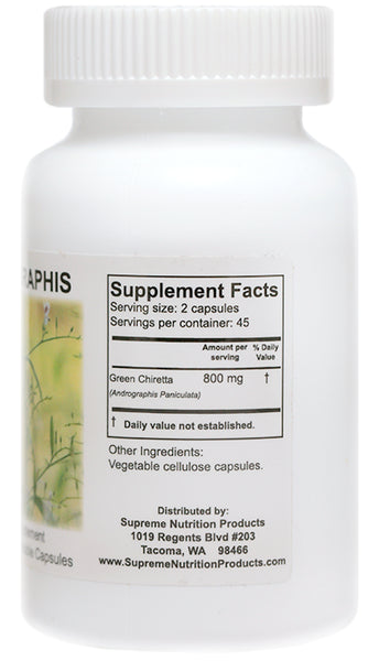 Andrographis 400 mg - 90 Vegetable Capsules