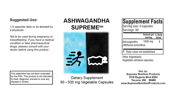 Ashwaghanda Supreme Capsules 90 capsules