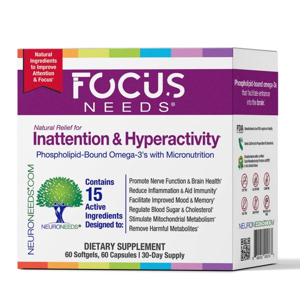 FocusNeeds 60 Softgels, 60 Capsules
