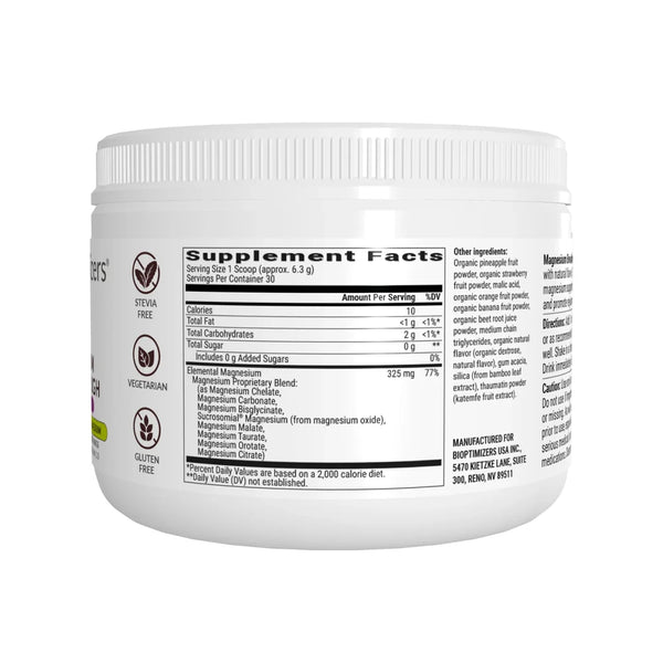 MAGNESIUM BREAKTHROUGH DRINK (Organic Fruit Punch - 30 servings)