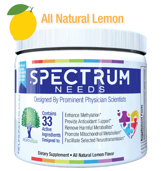 SpectrumNeeds -Lemon 60 Servings