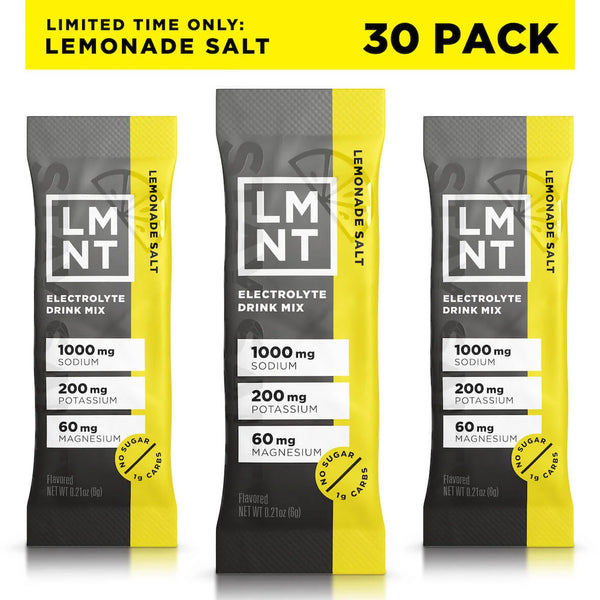 LMNT Electrolytes - Lemonade Salt 30 servings