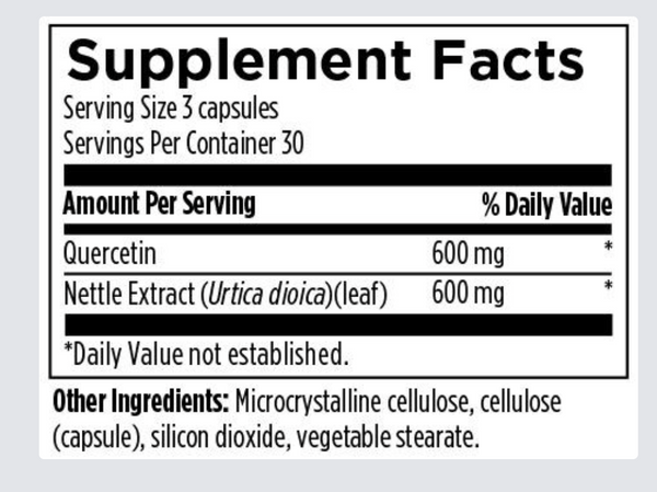 Quercetin + Nettles - 90 Capsules