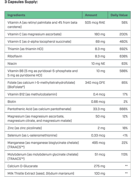 Detox Phase I & II - 90 Capsules