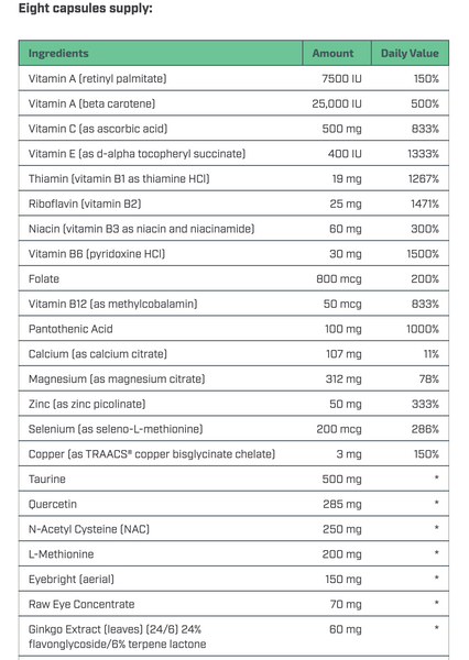 Visio Plex - 200 Capsules - SPECIAL ORDER