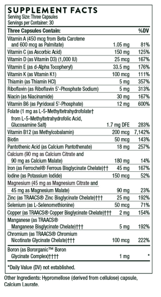 Basic Prenatal - 90 Capsules