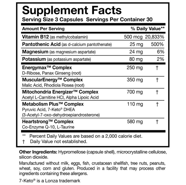Energy Multi-Plex - 90 Capsules  (Special Order only)