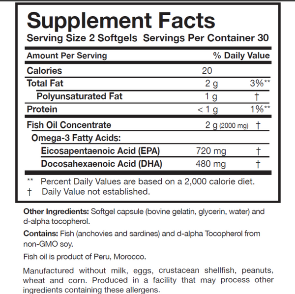 Omega-3 Plus - 60 Softgels