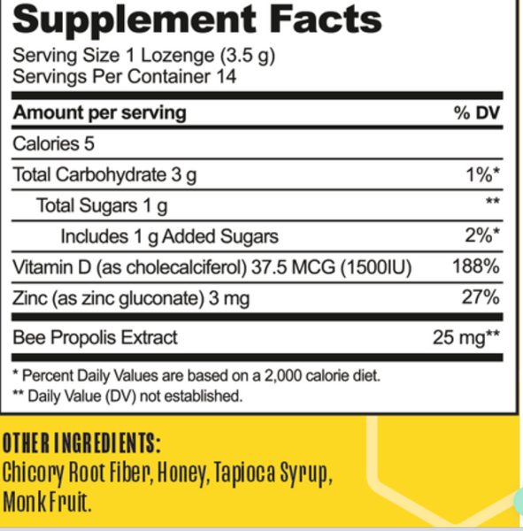 B. Soothed Honey Lozenges 14 Drops