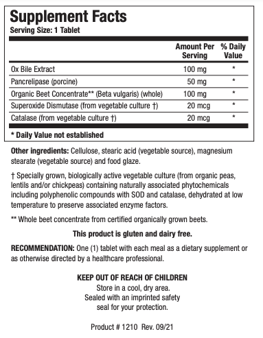 Beta Plus 180 capsules (GB support after GB removed)