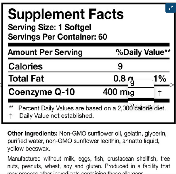 CoQ10 Power 60 Softgels