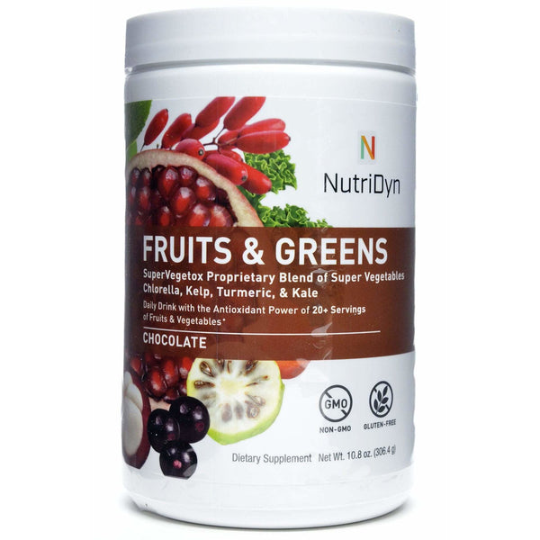 NutriDyn Fruits & Greens - Chocolate (GF) 304.8 Grams